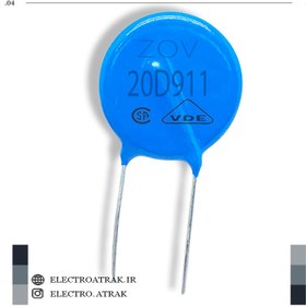 تصویر وریستور های910 ولتی VDR - 14D911 910V VDR varistors