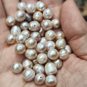 تصویر مروارید پرورشی باروک گل بهی سایز ۹ اصل طبیعی 