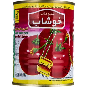 تصویر کنسرو رب گوجه فرنگی خوشاب مقدار 800 گرم Canned fragrant tomato paste in the amount of 800 g