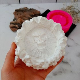 تصویر قالب سیلیکونی مدل زیر سیگاری اسکلت Silicone mold