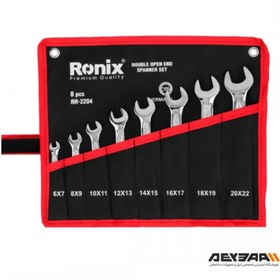 تصویر ست آچار دو سر تخت رونیکس مدل RH-2204 مجموعه ۸ عددی 