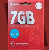 تصویر سیم کارت انگلیس ودافون رجیستر شده 