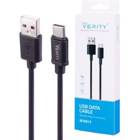 تصویر کابل شارژ وریتی تایپ سی مدل CB3150T-W یک متری - سفید type c verity cable charge CB3150T-W