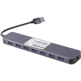 تصویر هاب 7 پورت USB 3.0 دی لینک DUB-1370 D-Link DUB-1370 7Port USB 3.0 Hub