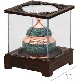 تصویر قندان نقلی 12 فیروزه کد 01 