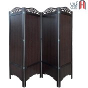 تصویر پاراوان ساده کلاسیک قهوه ای سوخته 