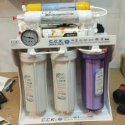 تصویر دستگاه 7 مرحله تصفیه آب خانگی مدل سی سی کا با پمپ و مخزن تایوانی 