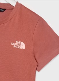 تصویر تی‌شرت کوتاه ساده با طراحی دایره‌ای برند the north face Simple Dome Cropped T-Shirt