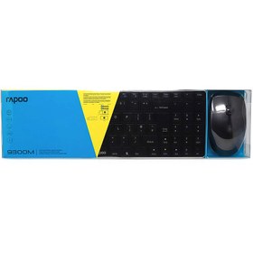 تصویر کیبورد رپو مدل 9300M به همراه ماوس Rapoo 9300M Multi Mode Wireless Keyboard and Mouse