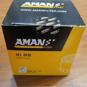 تصویر فیلتر روغن امان مناسب برای پراید تیبا ریو مزدا 323 کوئیک ساینا مدل AFL 0101 