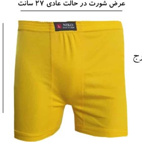 تصویر شورت پادار مردانه رنگی سایز 3xl بسته 6 تایی 