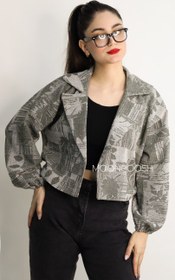 تصویر کراپ کت دلوان (ژاکارد لمه) 