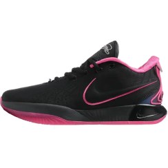 تصویر کفش بسکتبال Nike LeBron 21 رنگ مشکی صورتی 