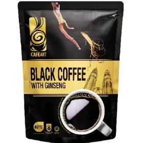 تصویر قهوه فوری جینسینگ دار بلک گلد کافه آرت 40 عددی Instant Coffee With Black Gold - 40gins