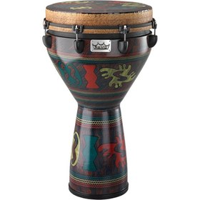 تصویر جیمبی رمو سایز ۱۴ Djembe DJ-0014-24 Adinkra Djembe DJ-0014-24 Adinkra