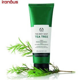 تصویر ماسک پاک کننده بادی شاپ Tea Tree 3 In 1 The Body Shop Tea Tree 3 In 1 Wash Scrub Mask