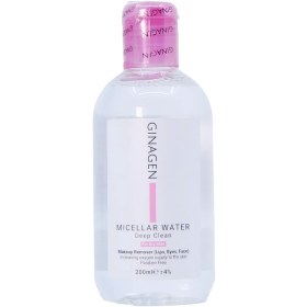 تصویر میسلار واتر ژیناژن مناسب پوست خشک 200 میل Ginagen Cleanser Facial Micellar Water For Dry Skin 200ml