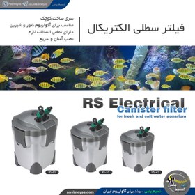 تصویر فیلتر سطلی کوچک RS-55 الکتریکال RS Electrical External Filter Canister RS-55