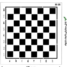 تصویر شابلون طرح شطرنج کد M 05 ابعاد 40*40 