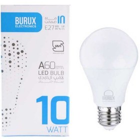 تصویر لامپ ال‌ اي‌ دي 10 وات بروکس حبابی جنرال ا Burux 10 watt Bulb Burux 10 watt Bulb