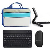 تصویر کاور تبلت سازگار با SAMSUNG TAB A7 LITE 8.7 اینچی BAG + صفحه کلید BT ماوس پایه مشکی Microcase 