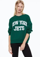 تصویر پلیور زنانه سبز اچ اند ام 1056840019 ا Motif Detaylı Sweatshirt Motif Detaylı Sweatshirt