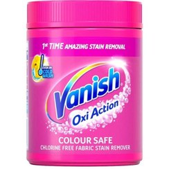 تصویر پودر لکه بر ونیش مخصوص لباس های رنگی Vanish Oxi Action COLOUR SAFE وزن 1000 گرم اصل واردات قانونی ارسال از منطقه آزاد ارس 