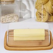 تصویر ظرف پنیر و کره خوری بامبو 