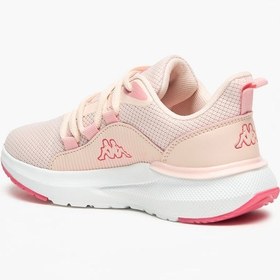 تصویر کفش ورزشی رنگی دخترانه با بند بسته شدن برند kappa Girls' Colourblock Sports Shoes with Lace-Up Closure