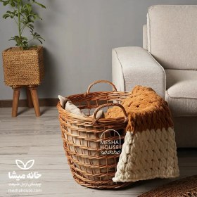 تصویر سبد حصیری دل‌باف 