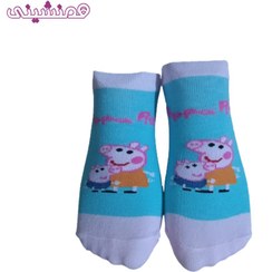 تصویر جوراب پپاپیگ رنگ آبی 