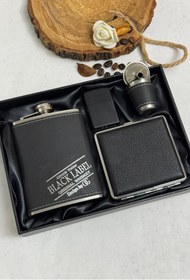 تصویر بطری جیبی چرم مدل جانیواکر 