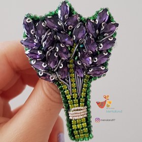 تصویر گلسینه دسته گل بنفش 