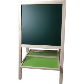 تصویر تخته سیاه و وایتبرد دوطرفه پایه دار 