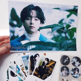 تصویر ست فوتوکارت تهیونگ بی تی اس | BTS Taehyung Veautifuldays 