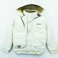 تصویر کاپشن پافرشو پسرانه سفید کد 10782 