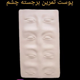 تصویر پوست مصنوعی تمرین تاتو برجسته چشم3d 