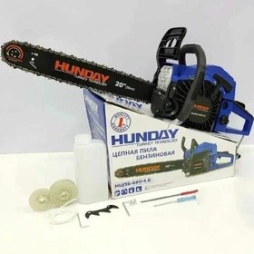 تصویر اره موتوری زنجیری 1200 وات هیوندای Hyundai 680/4.6 Hyundai 680/4.6 Chainsaw 1200w C.D.I Chain length 35 cm 11000RPM