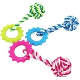 تصویر توپ بافت دسته دار و داندانی لاتکسی 8 طرح کد A0177 