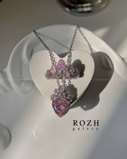 تصویر ست جواهرات سواروسکی ۲ عددی استیل راپونزل 