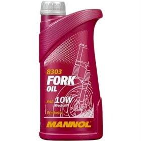 تصویر روغن کمک فنر موتور سیکلت مانول مدل 10w حجم ۱ لیتری Mannol fork oil motorcycle 10w 1 liter