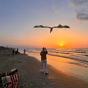 تصویر بادبادک مدل کایت حرفه ای پارچه شمعی 