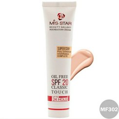 تصویر کرم پودر میس استار مدل تیوپی کلاسیک تاچ spf-20 شماره MF302 رنگ بژ روشن 40میلی MISSTAR 