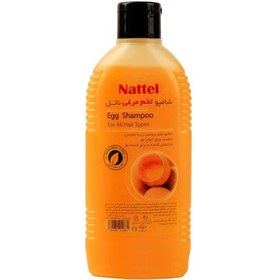 تصویر شامپو تخم مرغی 200 گرم ناتل Egg Shampoo For All Hair Types 200 g Nattel