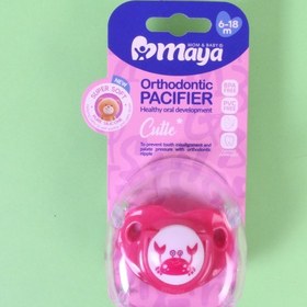 تصویر پستانک ارتودنسی کیوتی مایا 6 تا 18 ماه Maya Cutie Orthodontic Pacifier 6 18 m