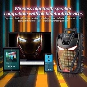 تصویر اسپیکر بلوتوثی قابل حمل مدل NB-14 Portable bluetooth speaker model NB-14