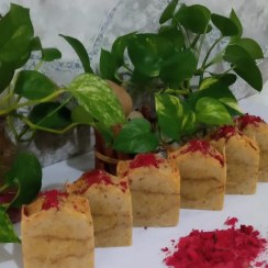تصویر صابون دست ساز گیاهی گل انار گلسان Golsan Handmade Herbal Pomegranate Flower Soap