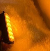 تصویر چراغ سقف LED پژو رنگ انبه ای 