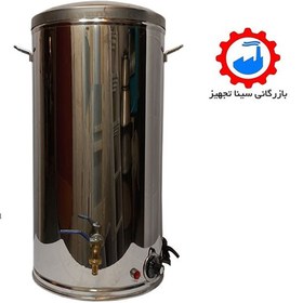 تصویر سماور برقی صنعتی 50 لیتری ایران استیل کار Iran sttil kar Industrial electric samovar 50 litros