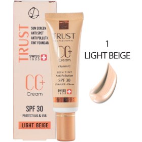 تصویر سی سی کرم پلاس تراست شماره 1 (بژ روشن)با spf30 